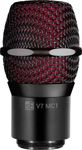 Cápsula Se Electronics V7 Mc1 Black Microfone Dinâmico Sem Fio Shure Preto